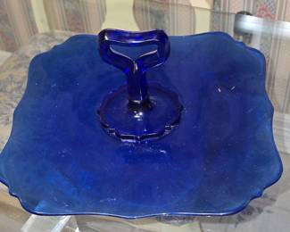 Cobalt Blue Serving Tray