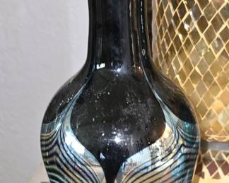 Art Glass Signed Vase - This picture does not do it justice 