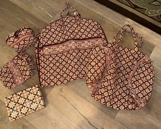 Like New Vera Bradley Medallion Travel Pieces