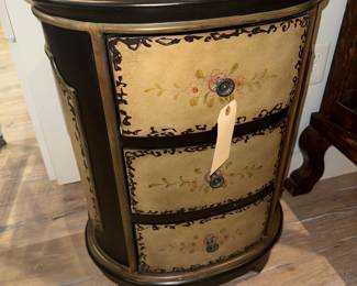 Painted three drawer Oval table