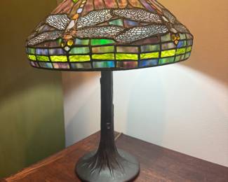 Dragonfly Stained Glass Lamp