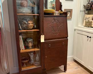 antique oak secretary