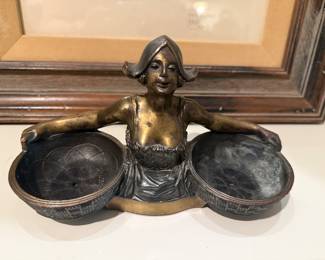 Art Deco two welled dish