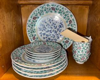 13 Piece Chinoiserie China