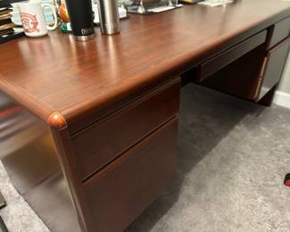 Desk (Matching credenza, hutch, and file cabinet available)