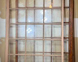 (2) Vintage 12-Pane Wooden Windows
