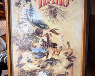 Framed "Naturally Idaho" Wildlife Print
