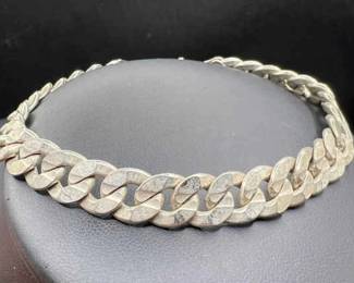 Sterling Silver 925 Stamped Bracelet

