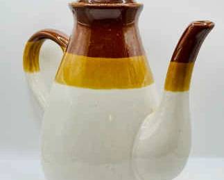 Tri-Color MCM Stoneware Teapot
