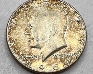 1964 Kennedy Silver Half Dollar Coin
