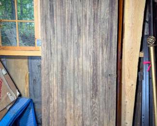 Rustic Wooden Slat Door
