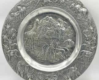 Vintage 1990 Arthur Court Safari Plate
