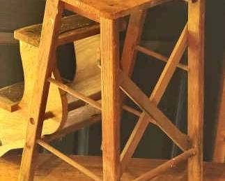 Vintage Library Step Ladder
