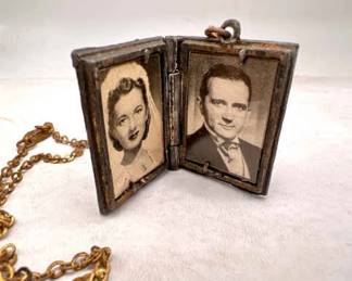 Antique Locket with Charming Old Photographs
