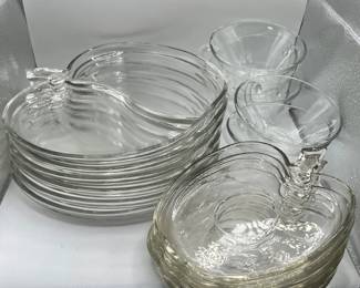 Apple Teacup & Saucer Sets and Divided Apple Snack Trays
