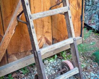 Antique Wooden Hand Truck
