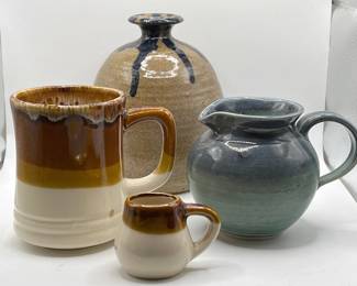 (4) Pretty Pottery — Some Signed
