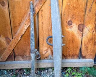 (2) Antique Wooden Yokes
