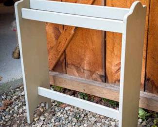 Painted Wooden Quilt Rack
