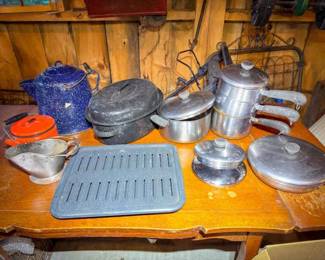 Large Kitchen Pots & Pans Revere Ware
