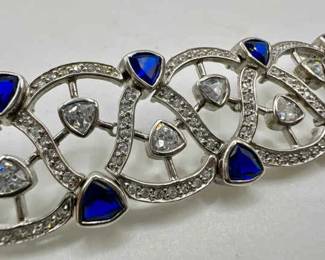 8.5” Sterling Silver 925 Sparkling CZ Bracelet — Imperfect
