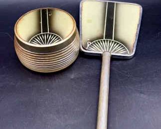 Art Deco Mirror & Powder Jar

