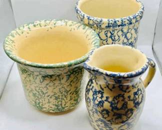 (3) Roseville Pottery ft. Quart Jar

