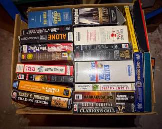 (Box) Cassette Audiobooks – Grisham, Coonts & More
