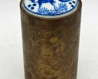 Vintage Brass Container
