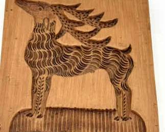 Reindeer Springerle Cookie Mold
