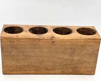 Primitive Sugar Mold Candle Holder
