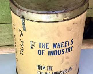 Vintage Canister Sterling Abrasives Division

