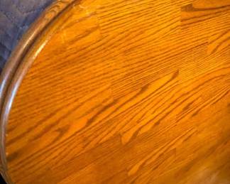 Oak Dining Table To Match Tufted Chairs
