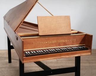 Vintage handmade harpsichord