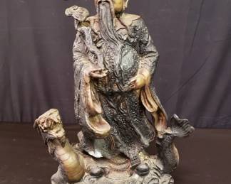 Vintage Chinese brass San Xing sculpture