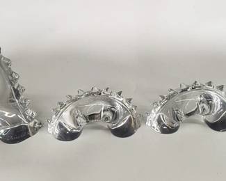 4 piece Baccarat crystal Lock Ness monster figure