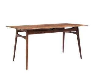 1950s Vintage Italian Mid-Century Modern Teak Dining Table