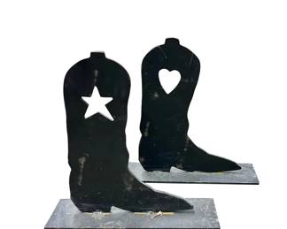 Cowboy Boot Iron Door Stops