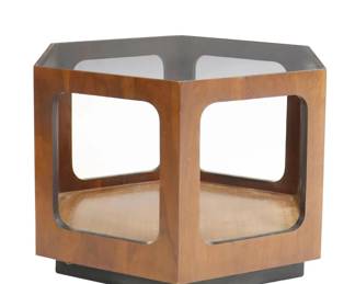 Mid Century Modern Octagonal Side Table