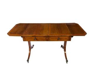 Mid 19th Century Antique English Mahogany Pembroke Writing Table
