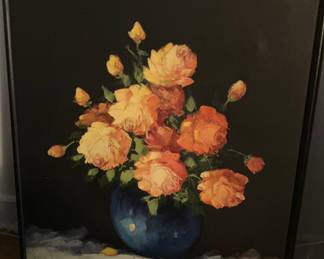 Original oil on fabric