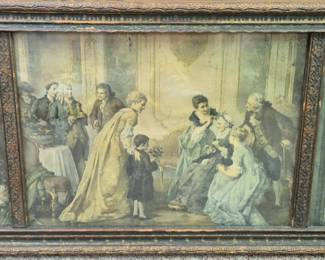 Vintage C. Clyde Squires framed lithograph 