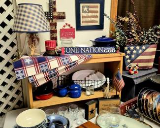 Much, much home decor!! Patriotic