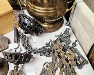Cast iron, brass and copper