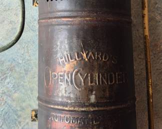 Much St. Joseph collectibles. "Hillyard's Open Cylinder Patented Feb. 26 St. Joseph, Mo." canister and original copper line. Thank you again for attending our sales and your business, we do appreciate it.  Randy and Donna Klein and The Pen and Pencil Team. 