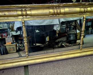 Mirrors. Vintage gold leaf wall mirror