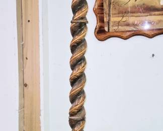 Modern carved floor lamp