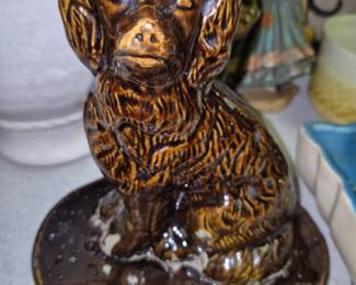 Much pottery. Bennington  Pottery Spaniel 