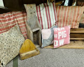 Vintage and modern linens, blankets and coverlets 