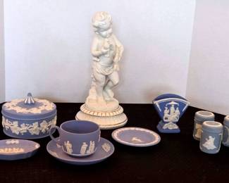 Blue White Porcelain Bisque  Some Wedgewood